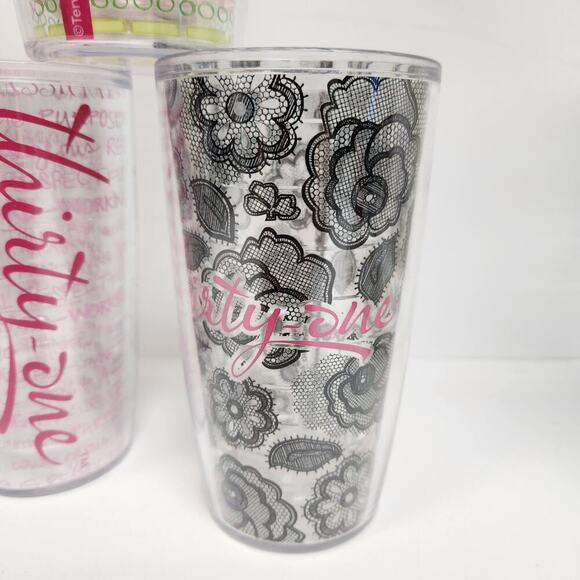 Lot of 5 Tervis for Thirty One 16oz  American made insulted Tumbler cups no lids - Picture 5 of 13